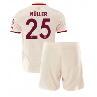 Dětský fotbalový dres Bayern Munich Thomas Muller #25 2024-25 Třetí Krátký Rukáv (+ trenýrky)